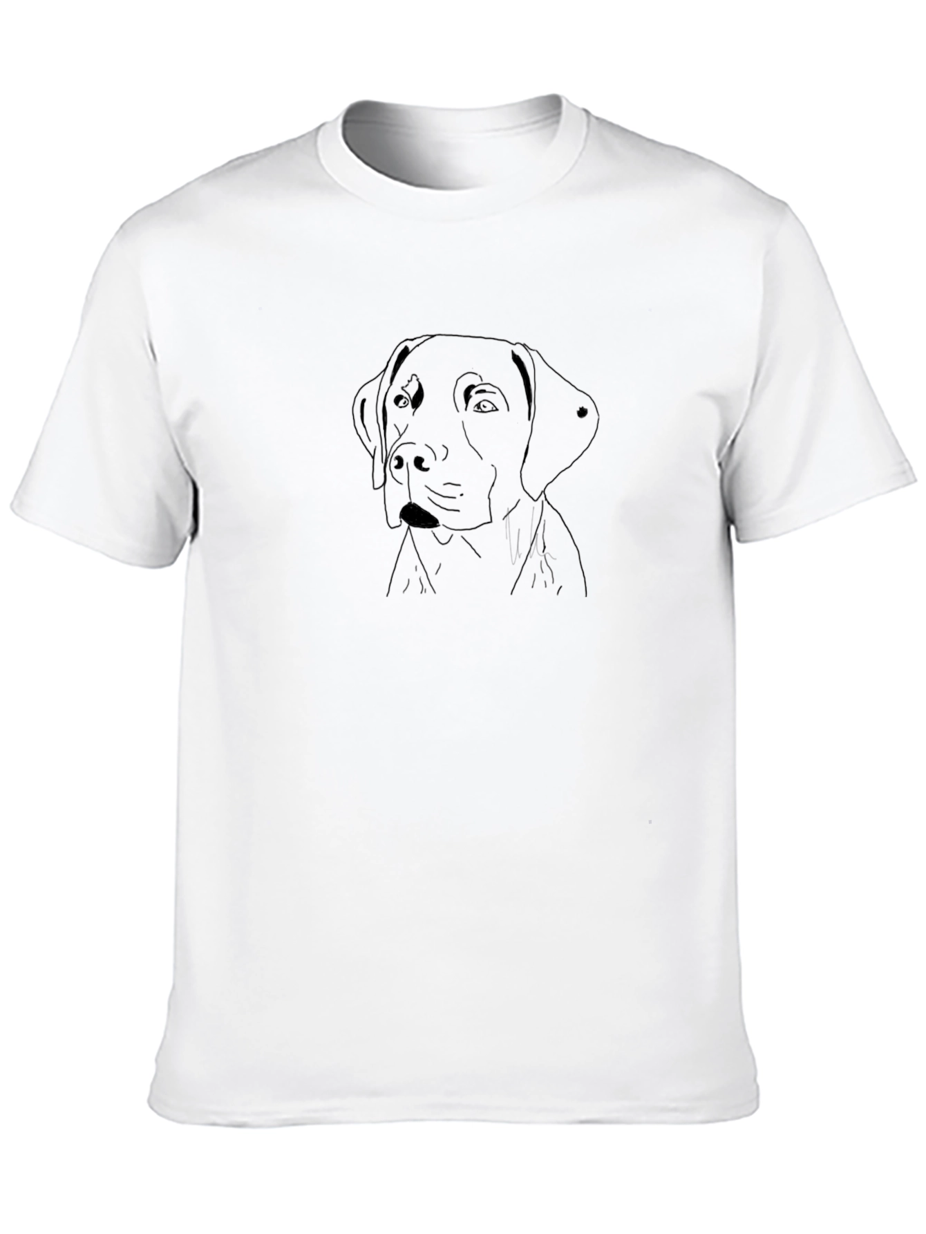 Black Dog Outline T-Shirt