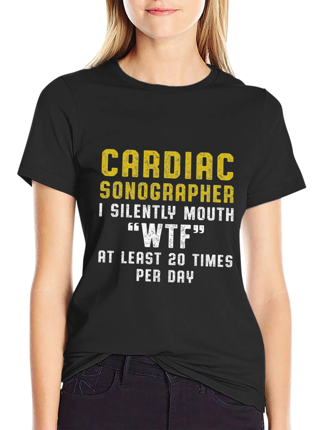 Cardiac Sonographer WTF Funny T-Shirt
