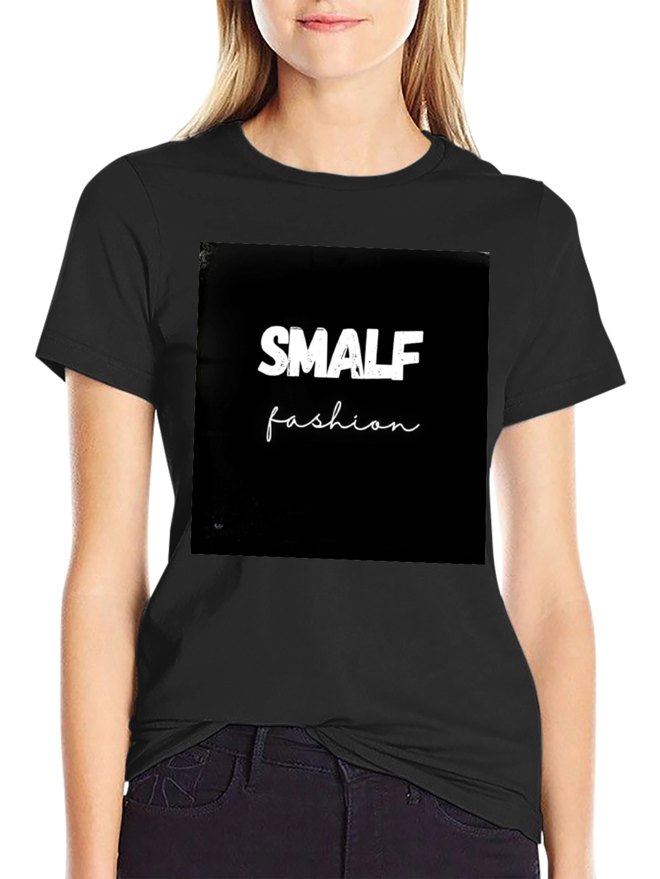 SMALF Fashion Black T-Shirt