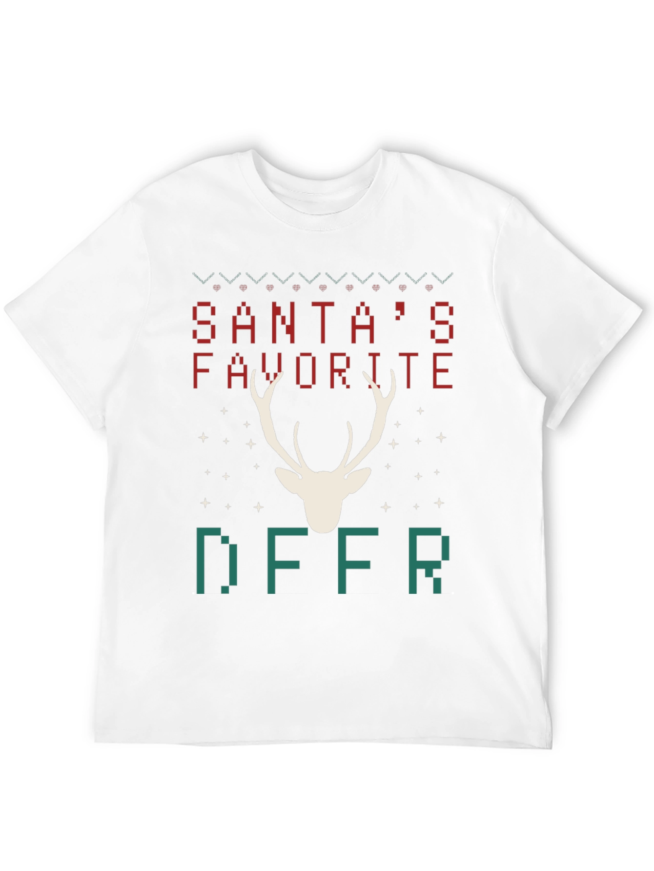 Santas Favorite Deer Christmas T-Shirt