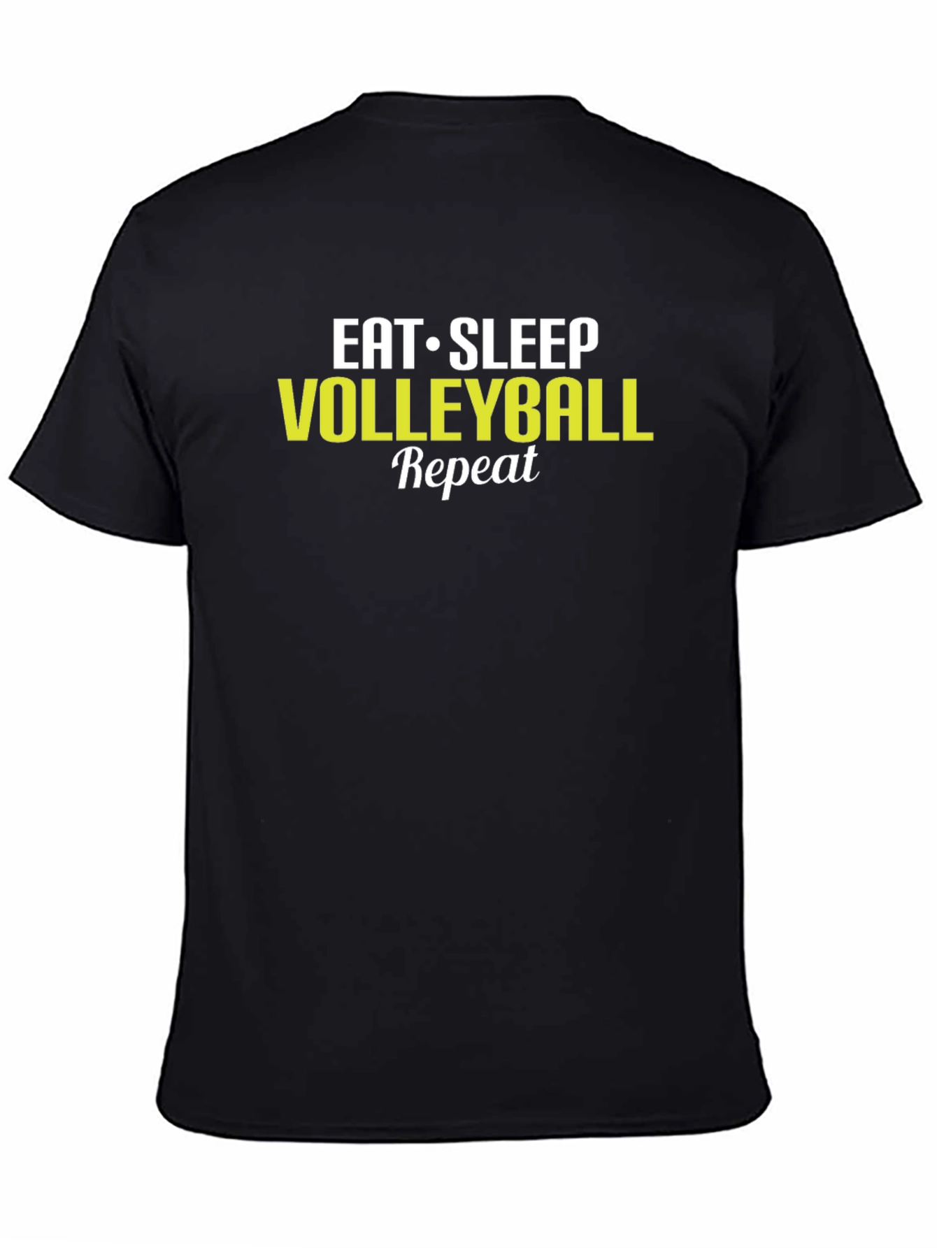 Eat Sleep Volleyball Repeat Black T-Shirt