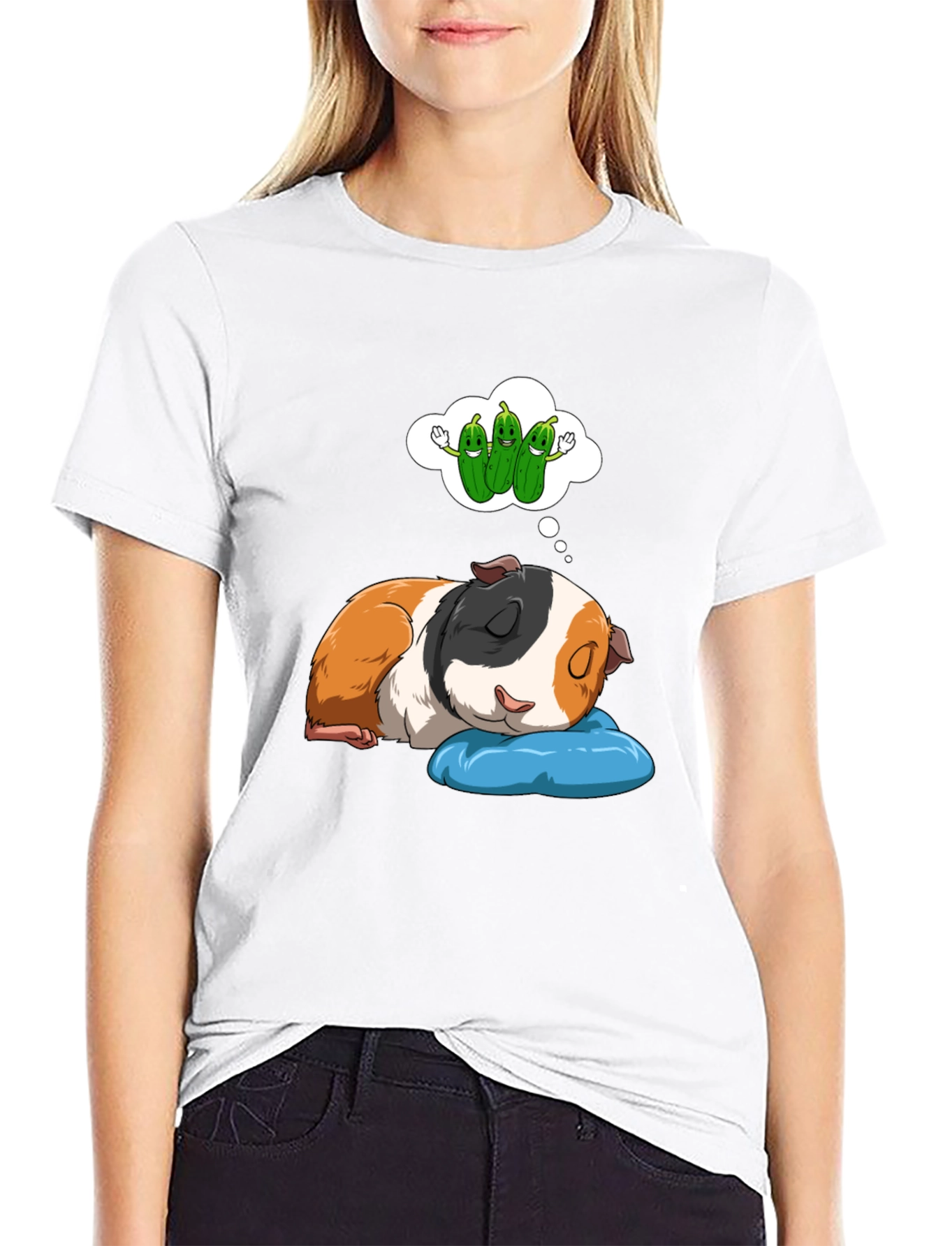Dreaming Guinea Pig T-Shirt - Cute Pet Lover Tee