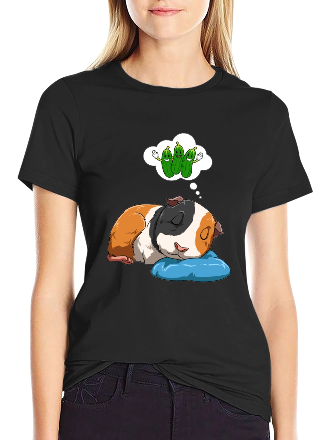 Dreaming Guinea Pig T-Shirt - Cute Pet Lover Tee