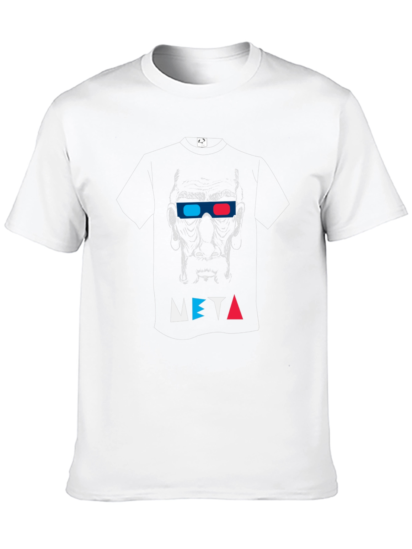 Meta 3D Glasses Black Graphic Tee