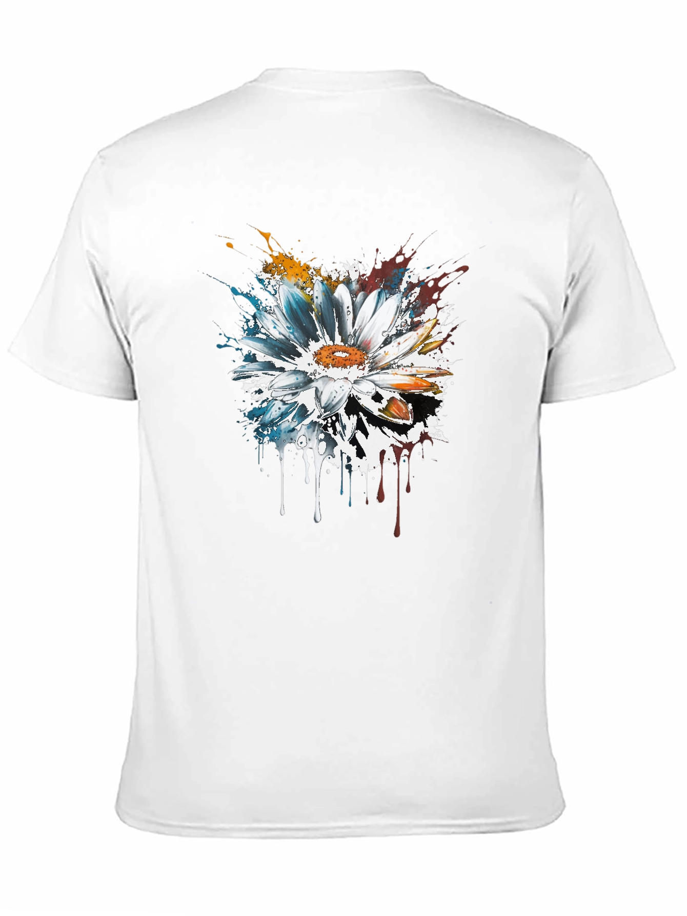 Abstract Flower T-Shirt - Artsy Design