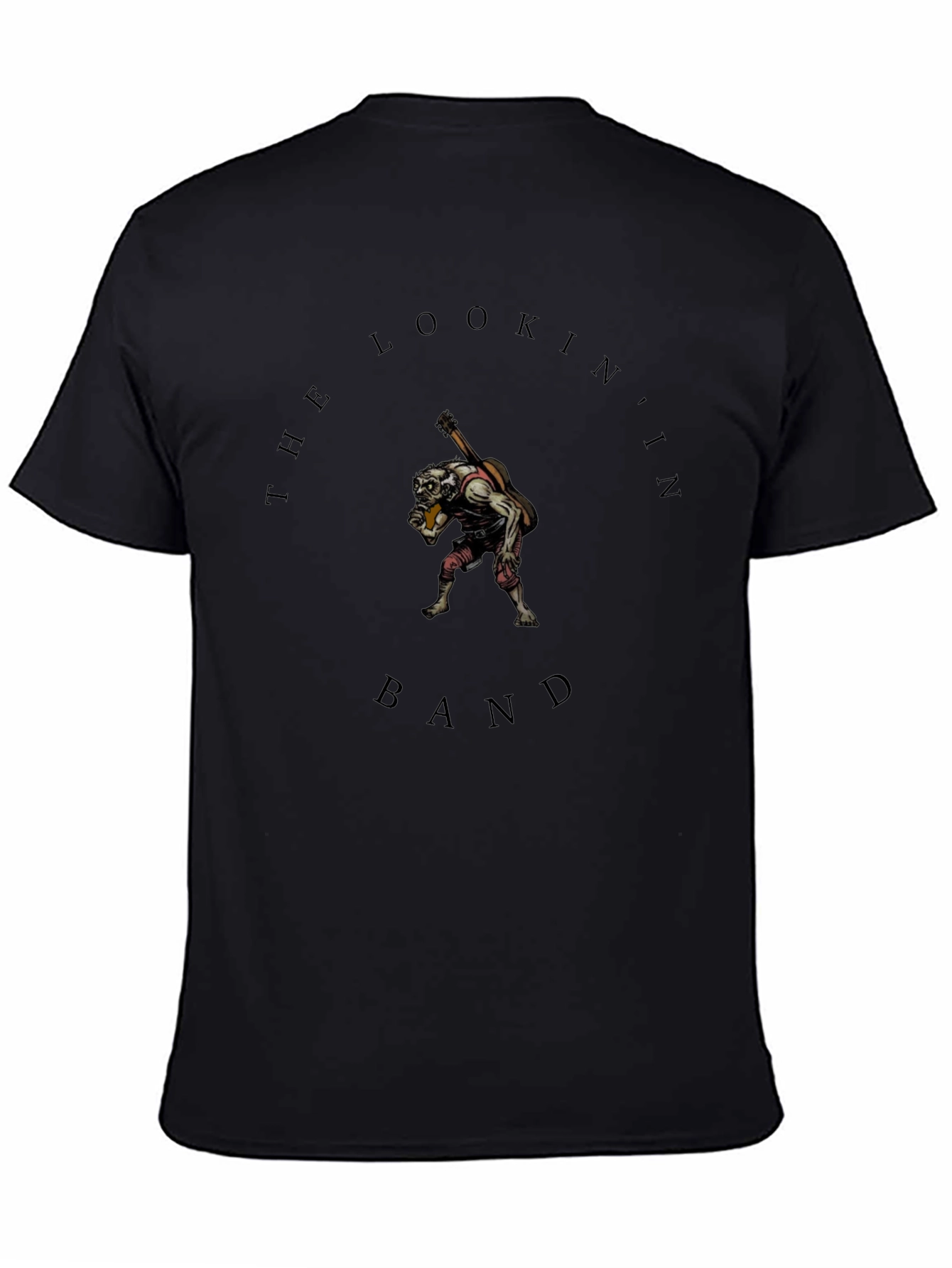 The Lookin In Band T-Shirt - Black Crew Neck