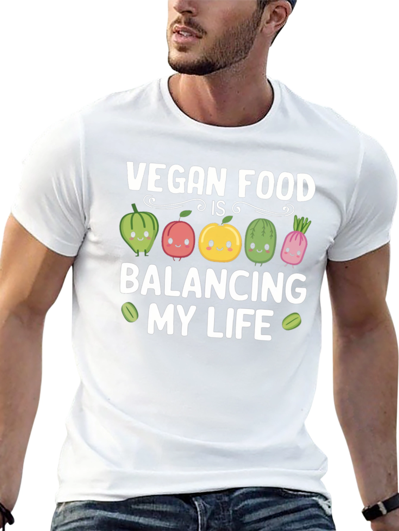 Vegan Food Balancing My Life T-Shirt