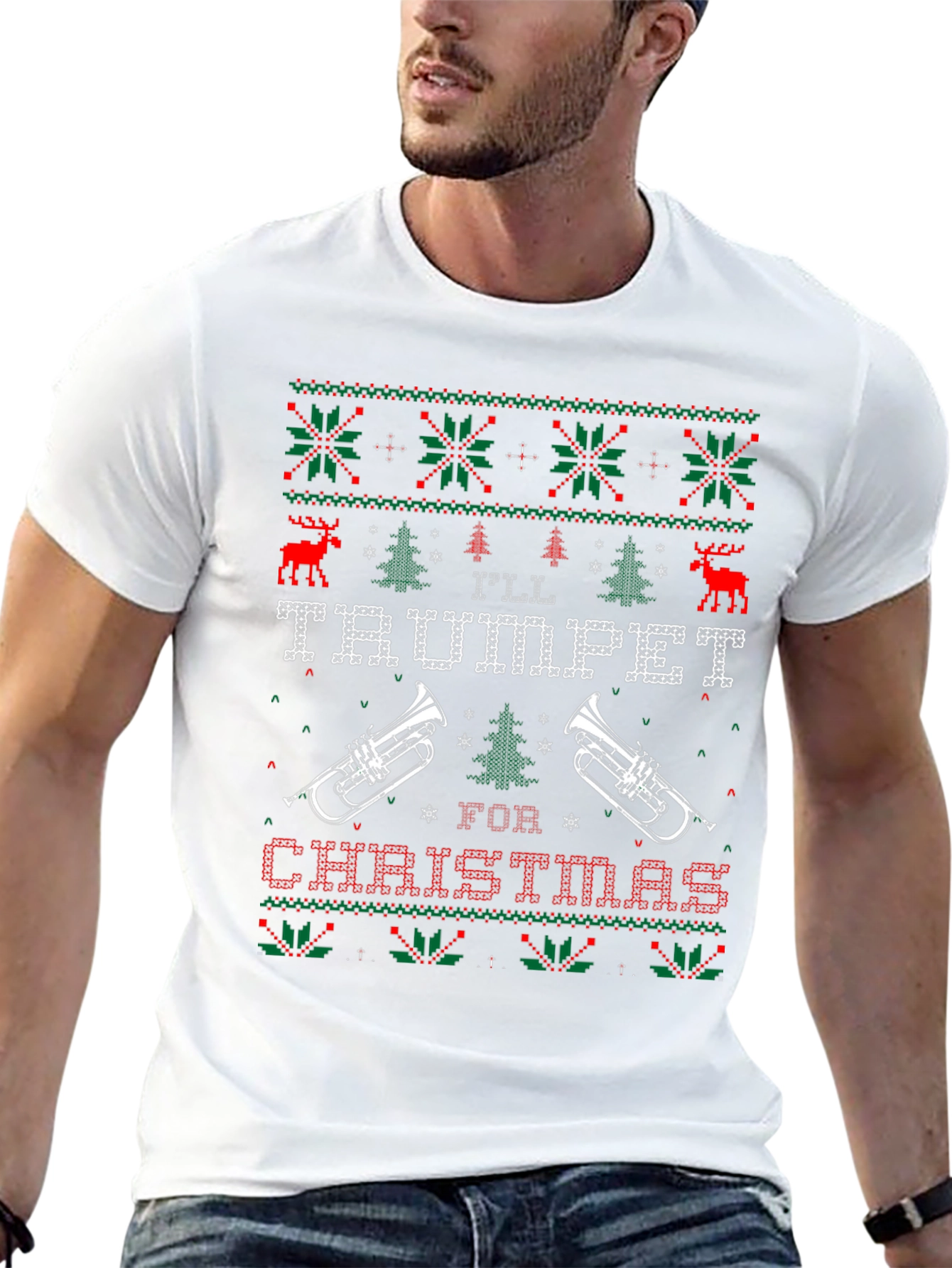 Ill Trumpet for Christmas Graphic Tee