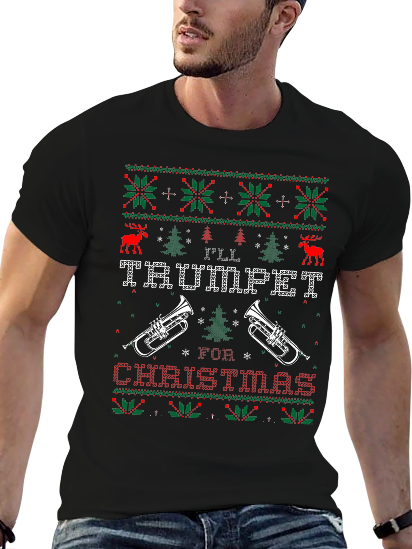 Ill Trumpet for Christmas Graphic Tee