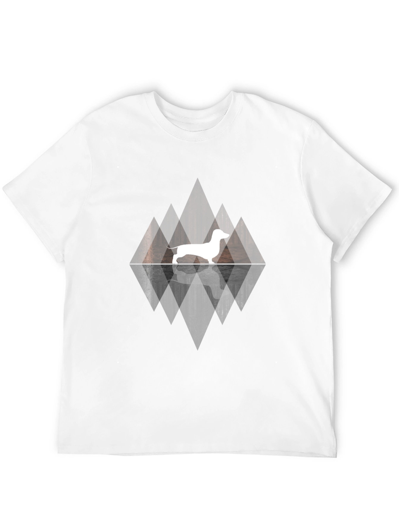 Dachshund Silhouette Graphic Tee