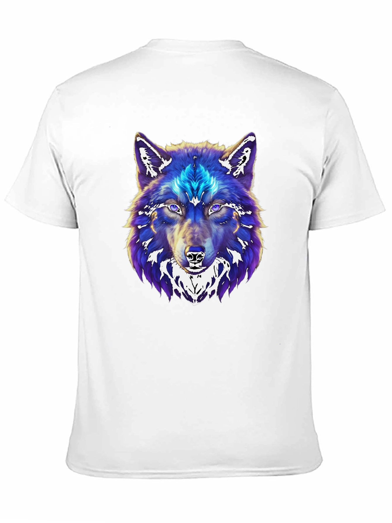 Wolf Graphic Print Black T-Shirt