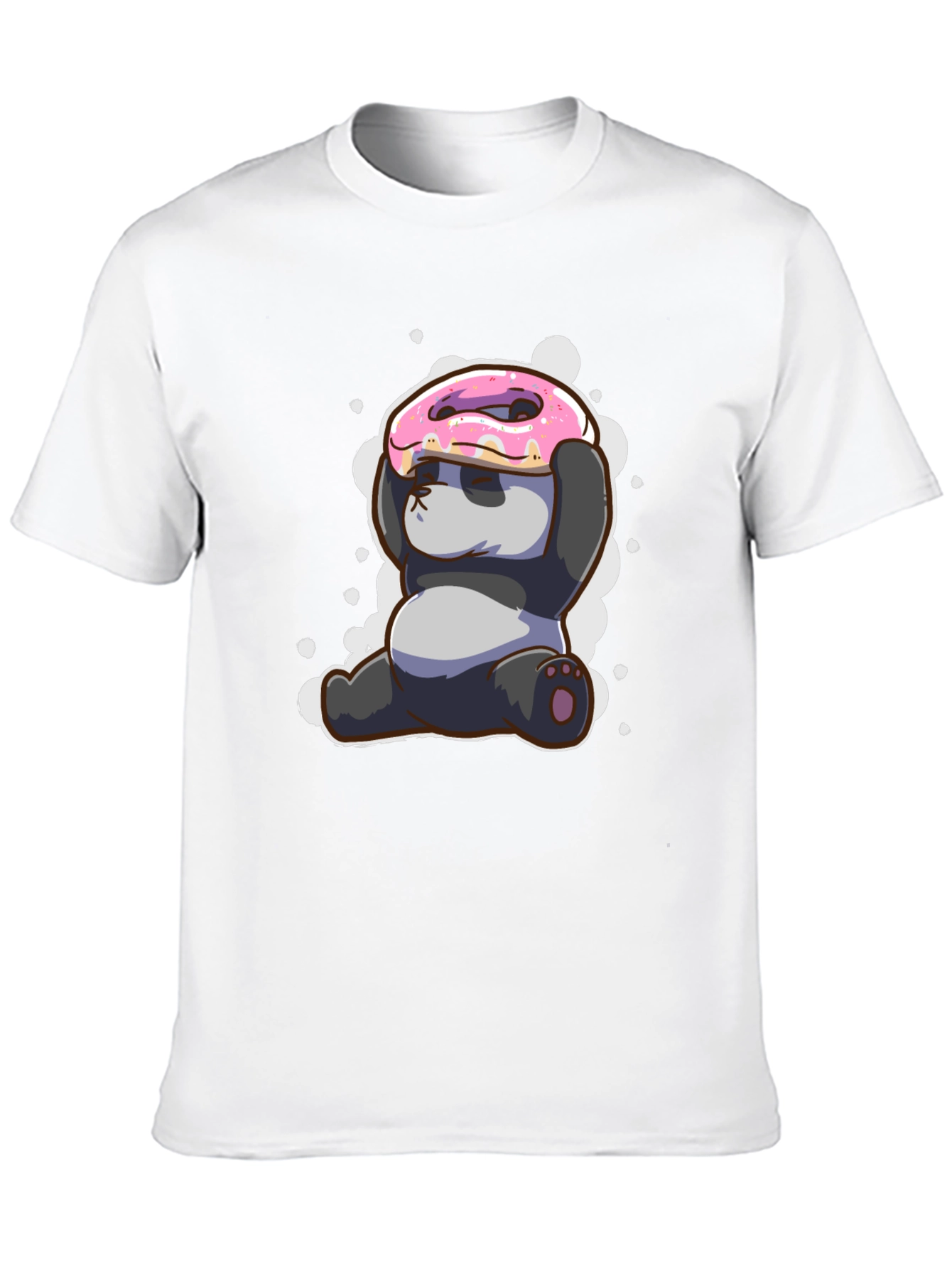 Funny Panda Donut T-Shirt - Cute Cartoon Tee