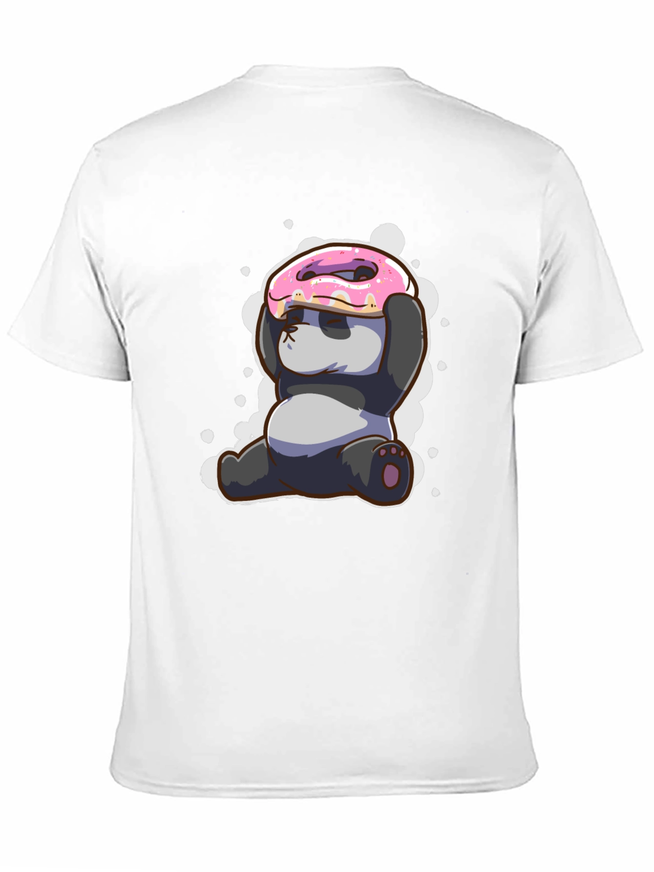 Funny Panda Donut T-Shirt - Cute Cartoon Tee