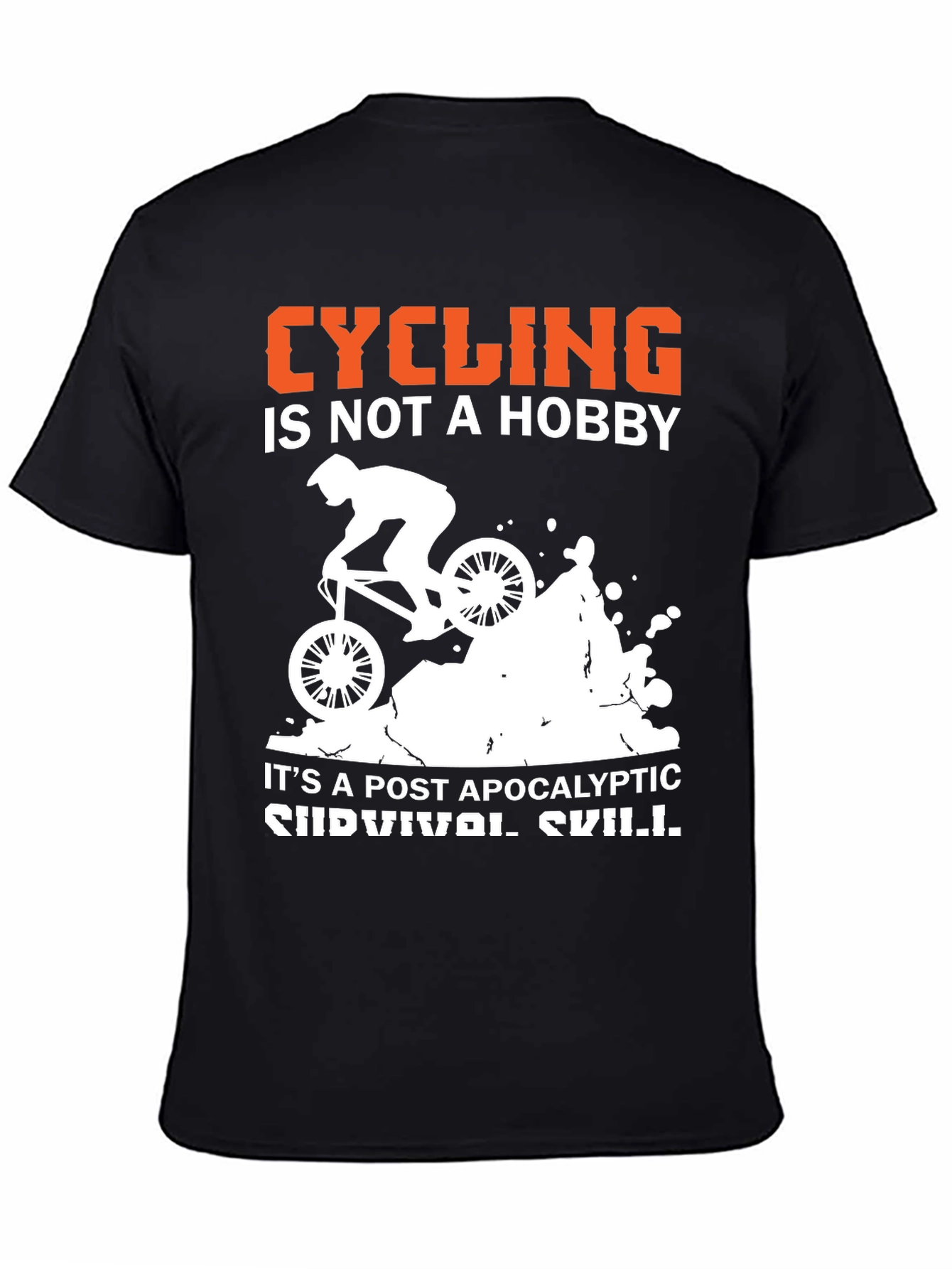 Cycling is Survival Skill Graphic Tee