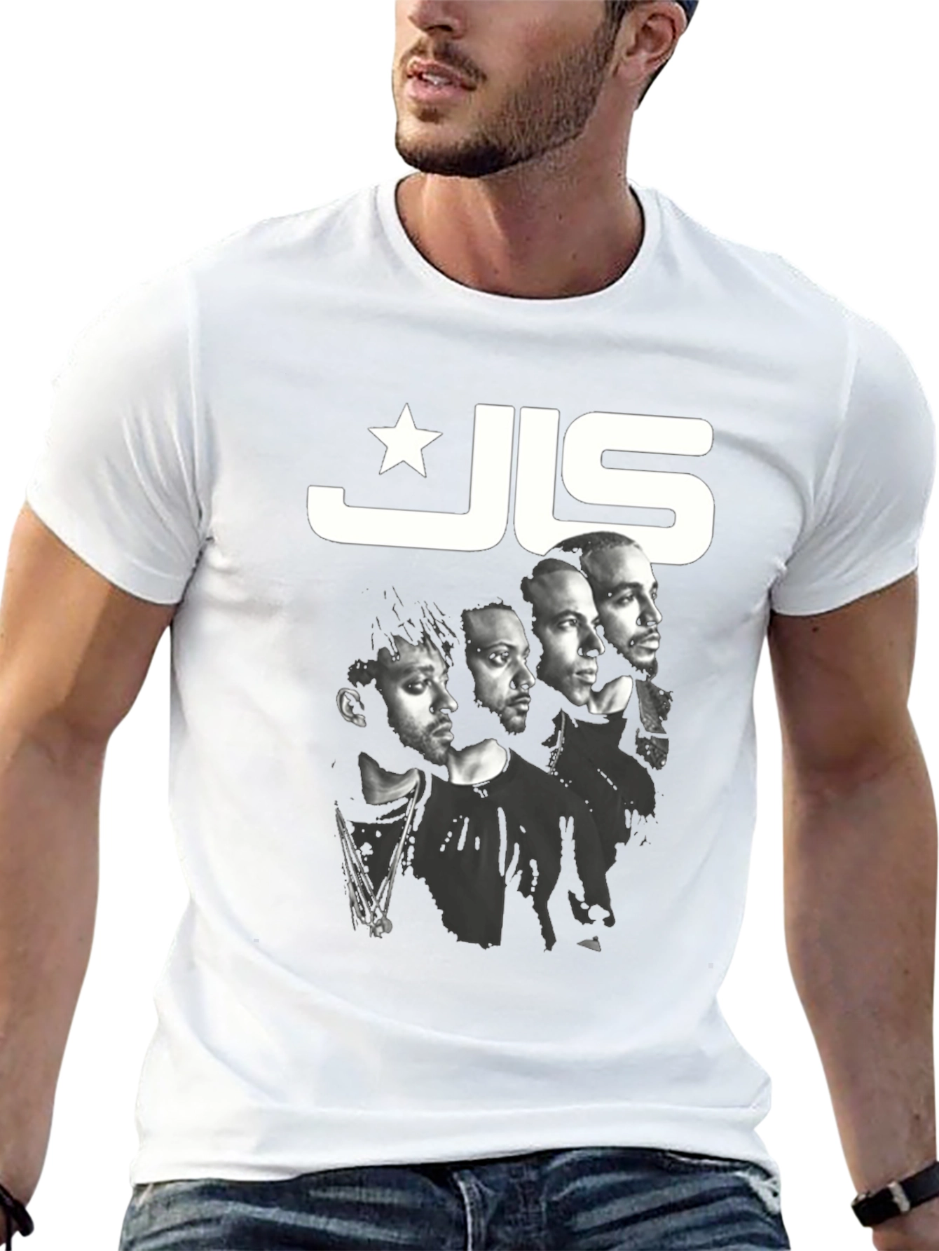 JLS T-Shirt Black Band Tee