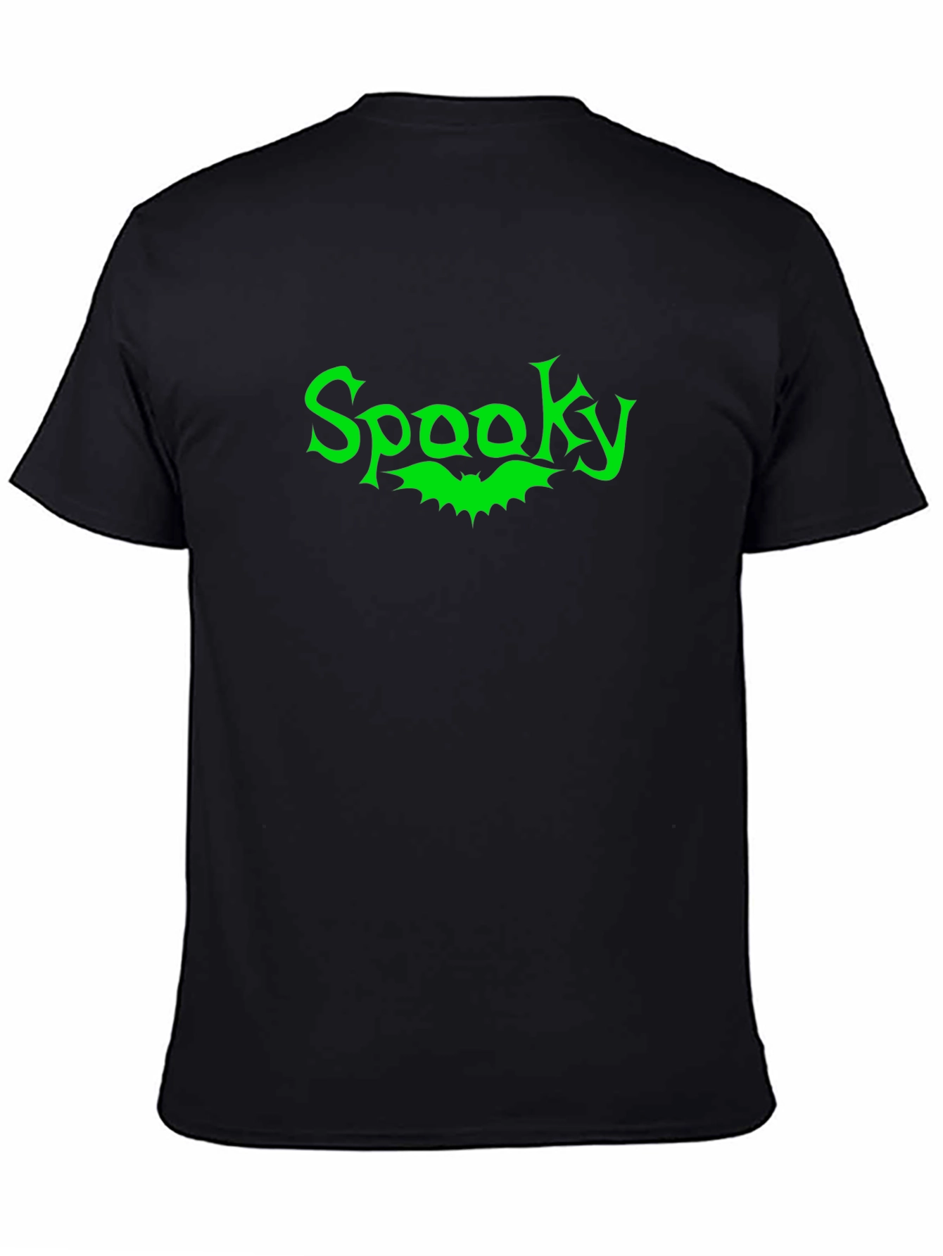 Spooky Bat Graphic Tee - Black
