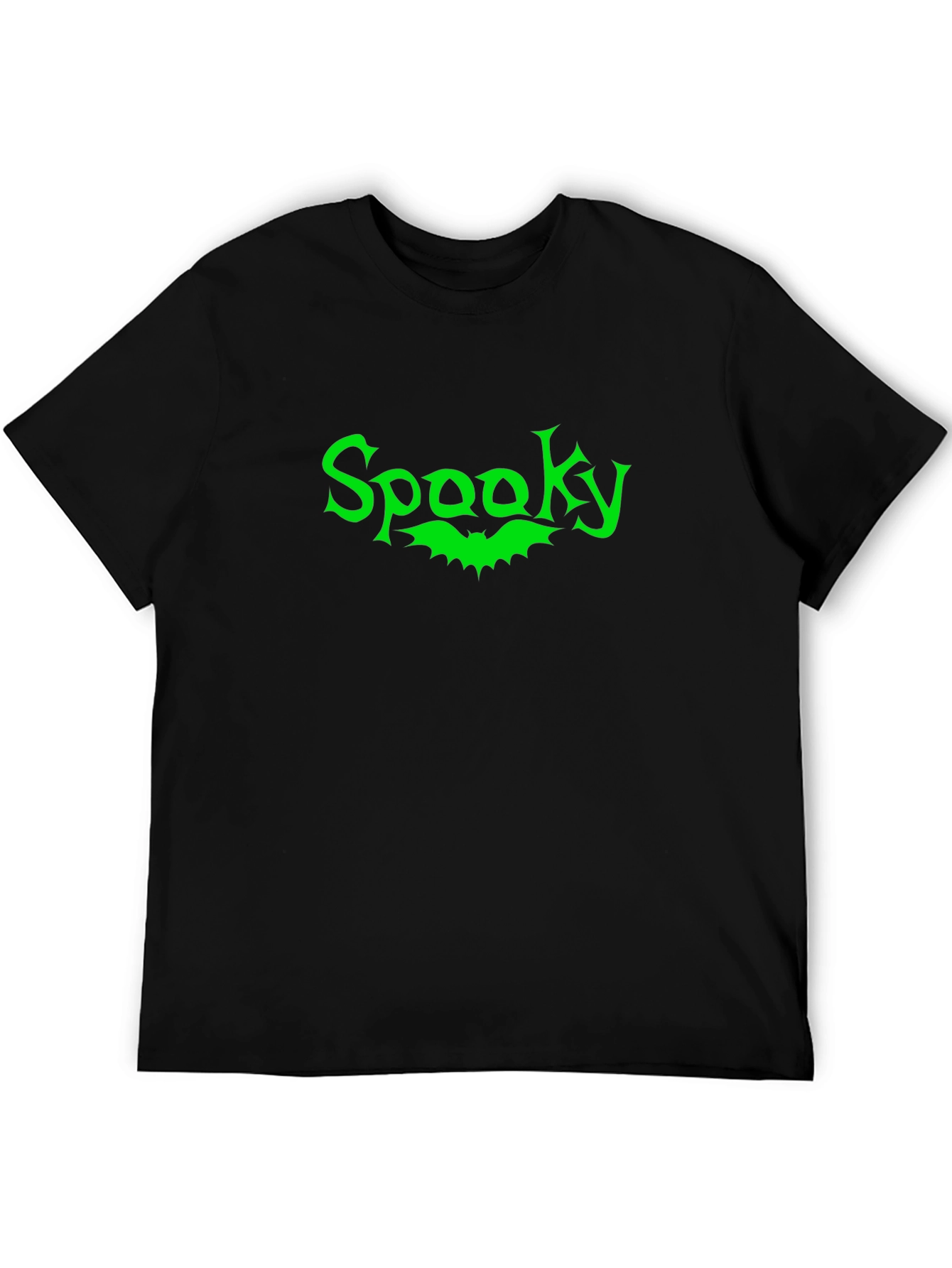 Spooky Bat Graphic Tee - Black