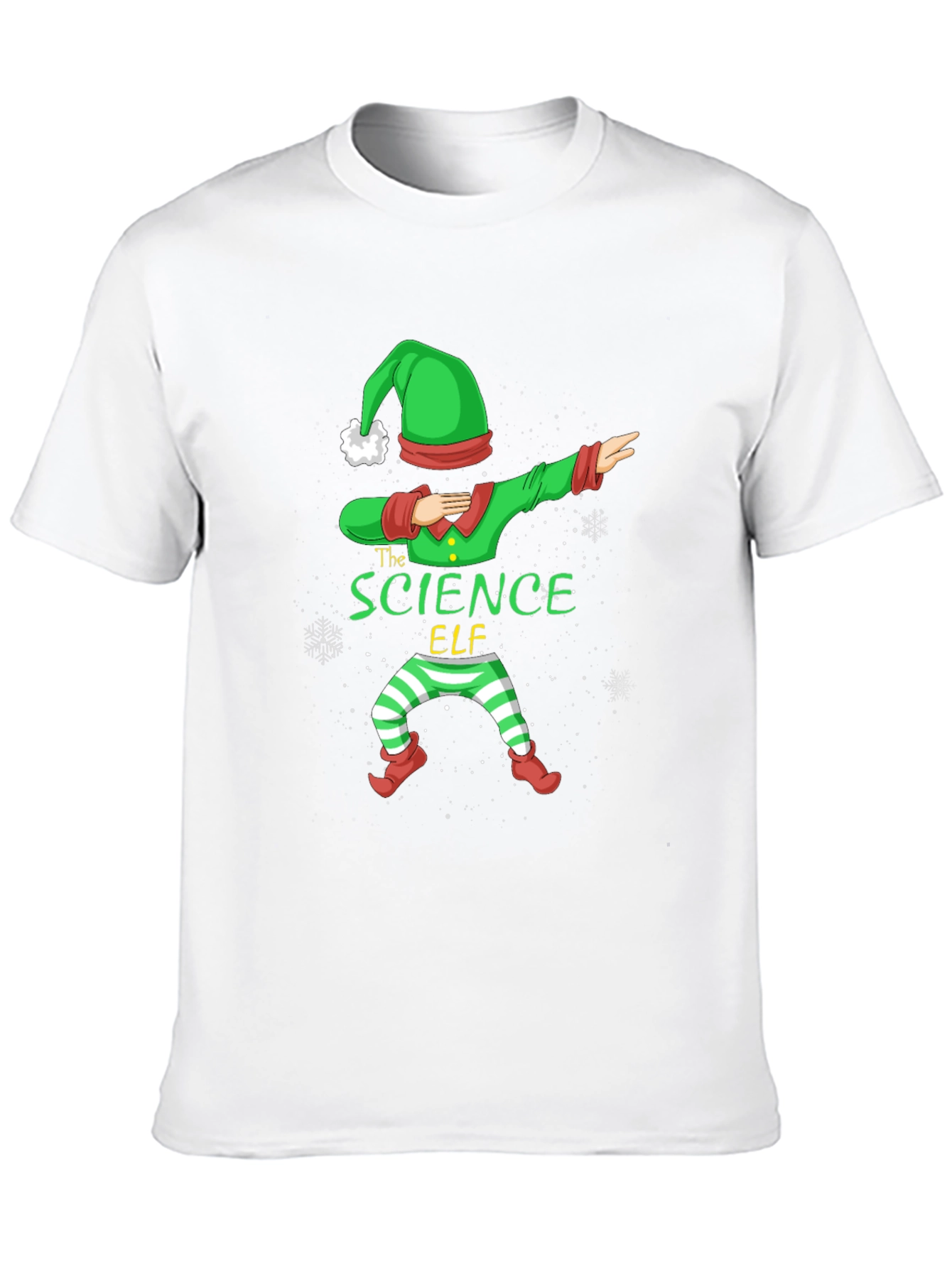 Science Elf Dabbing Christmas T-Shirt