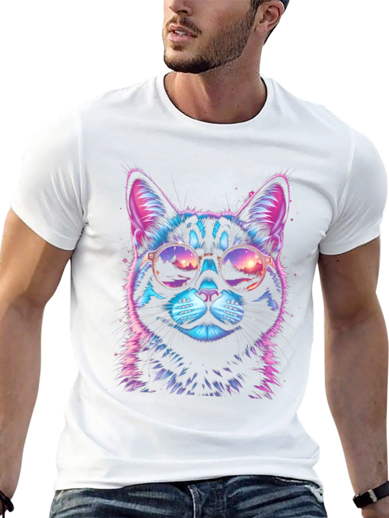 Cool Cat Graphic Tee