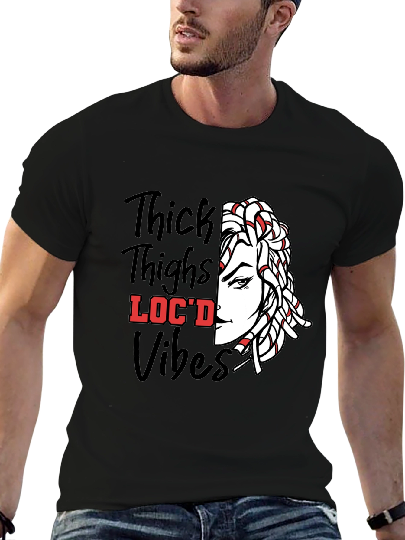 Thick Thighs Locd Vibes Graphic Tee