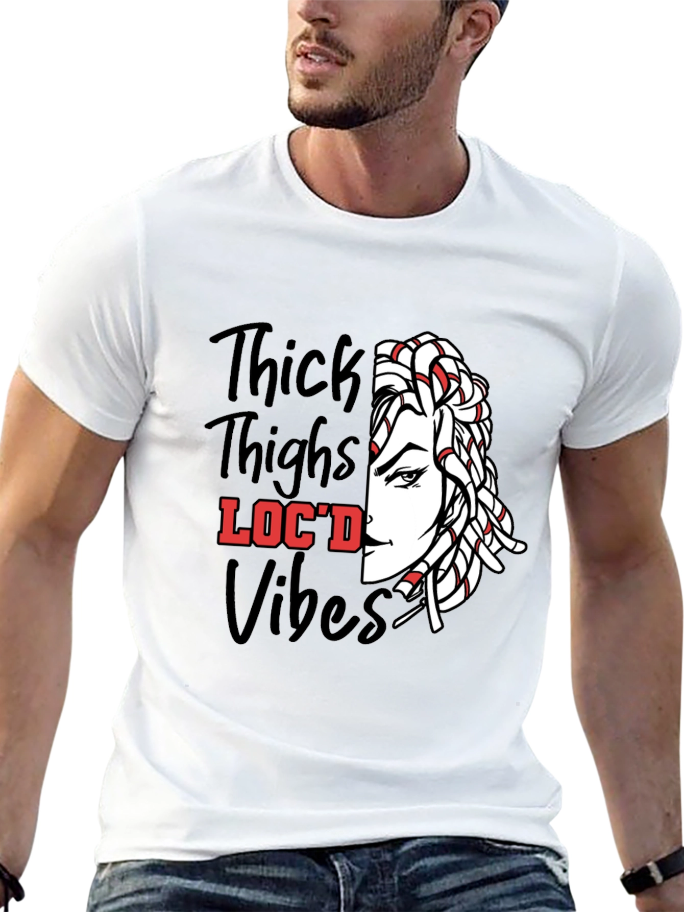 Thick Thighs Locd Vibes Graphic Tee