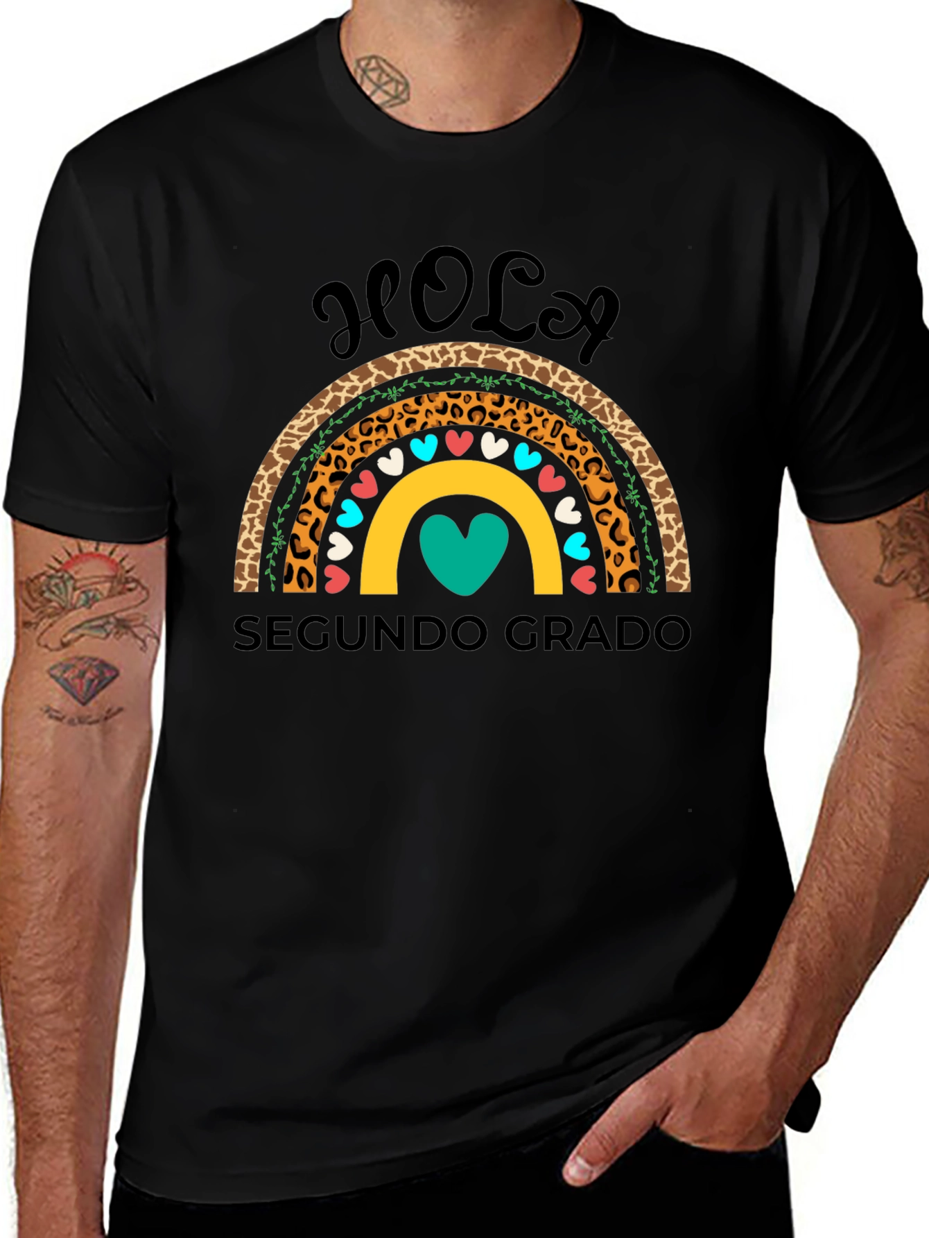 Hola Segundo Grado Rainbow Shirt
