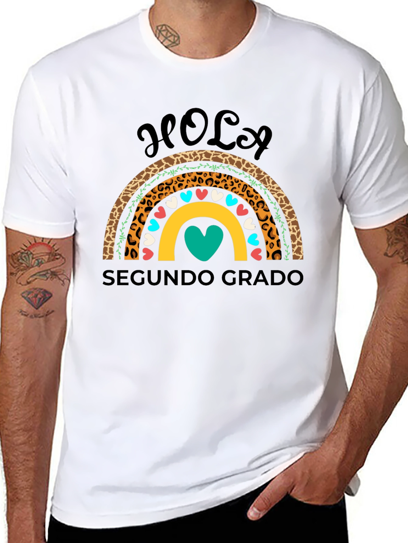 Hola Segundo Grado Rainbow Shirt