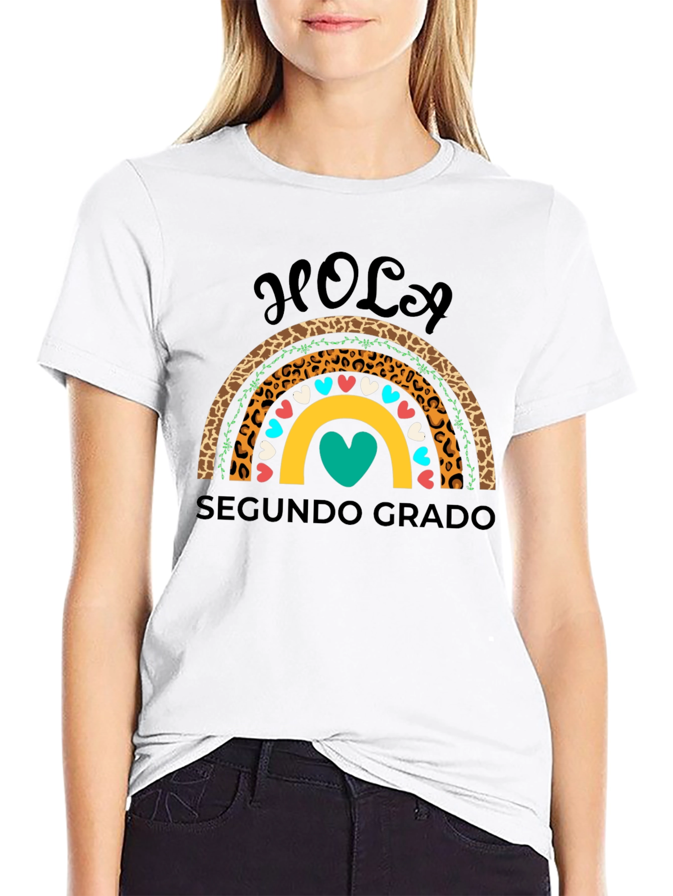 Hola Segundo Grado Rainbow Shirt
