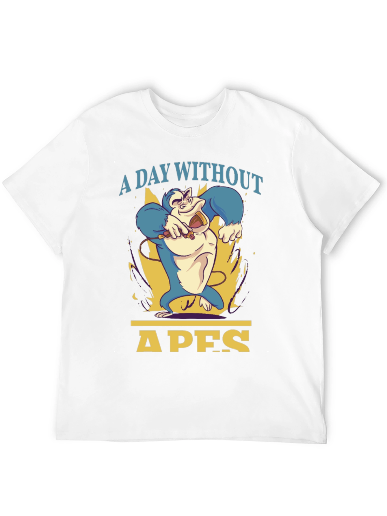 A Day Without Apes T-Shirt - Mens Black Tee