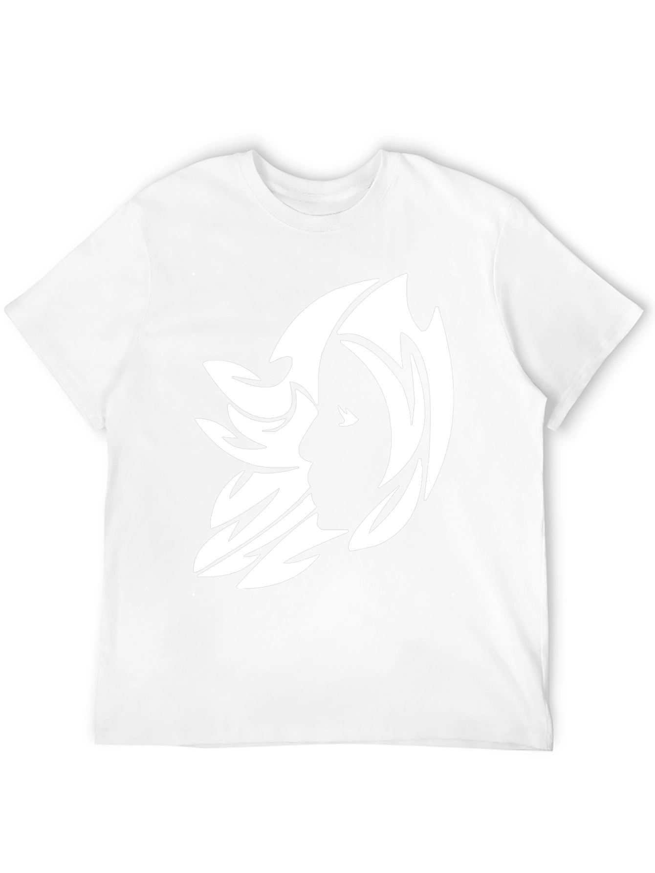 Abstract Silhouette Graphic Tee - Black