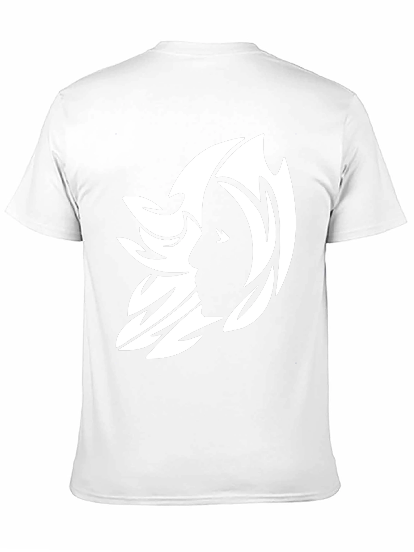 Abstract Silhouette Graphic Tee - Black