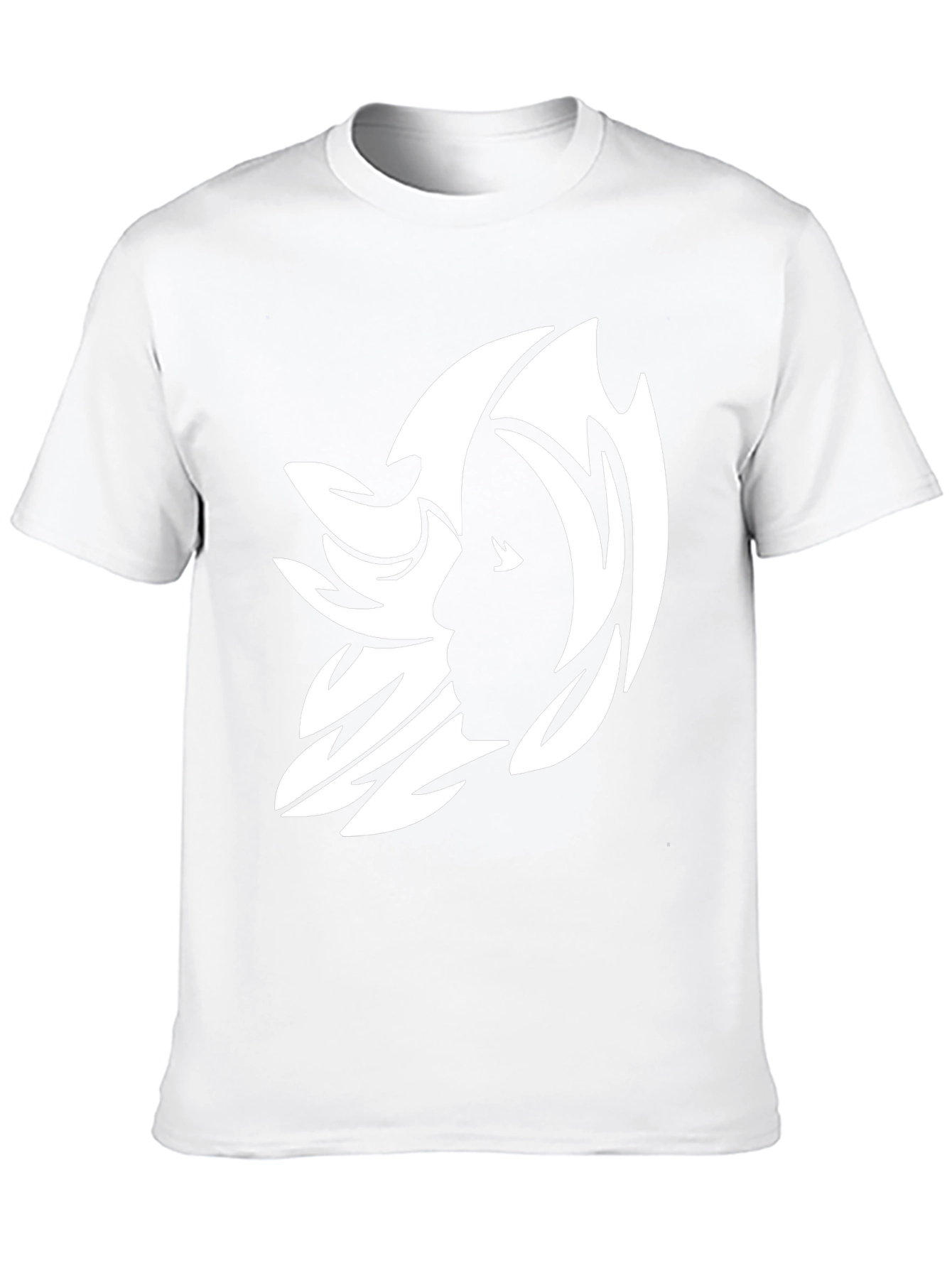Abstract Silhouette Graphic Tee - Black
