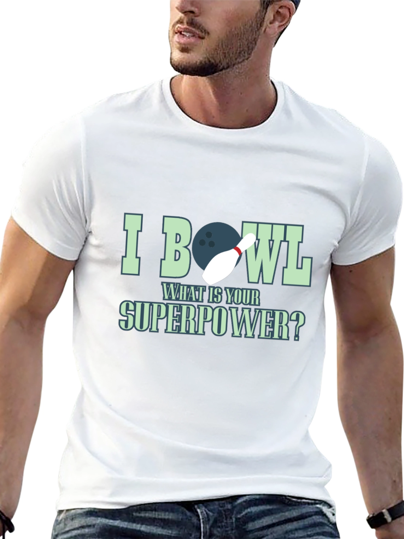 I Bowl What is Your Superpower Graphic Tee