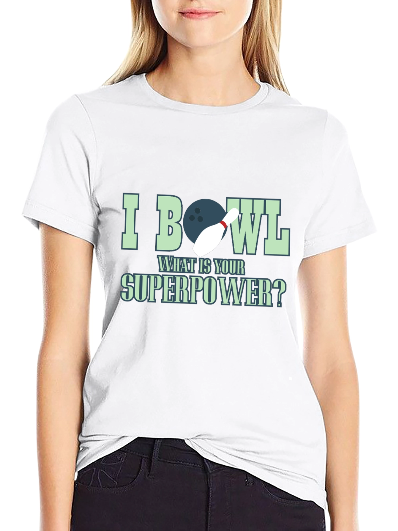 I Bowl What is Your Superpower Graphic Tee