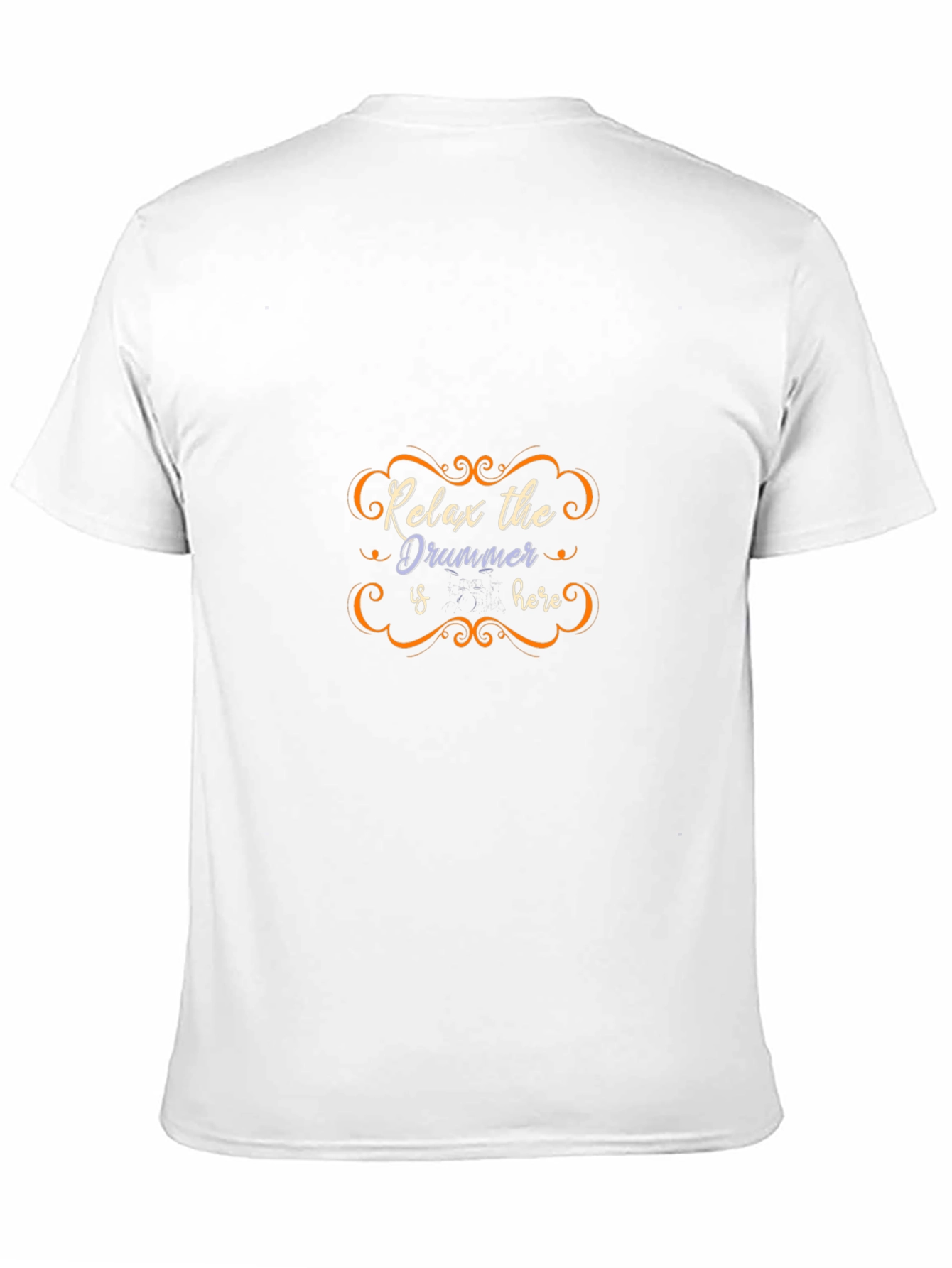 Relax the Drummer Is Here Black T-Shirt