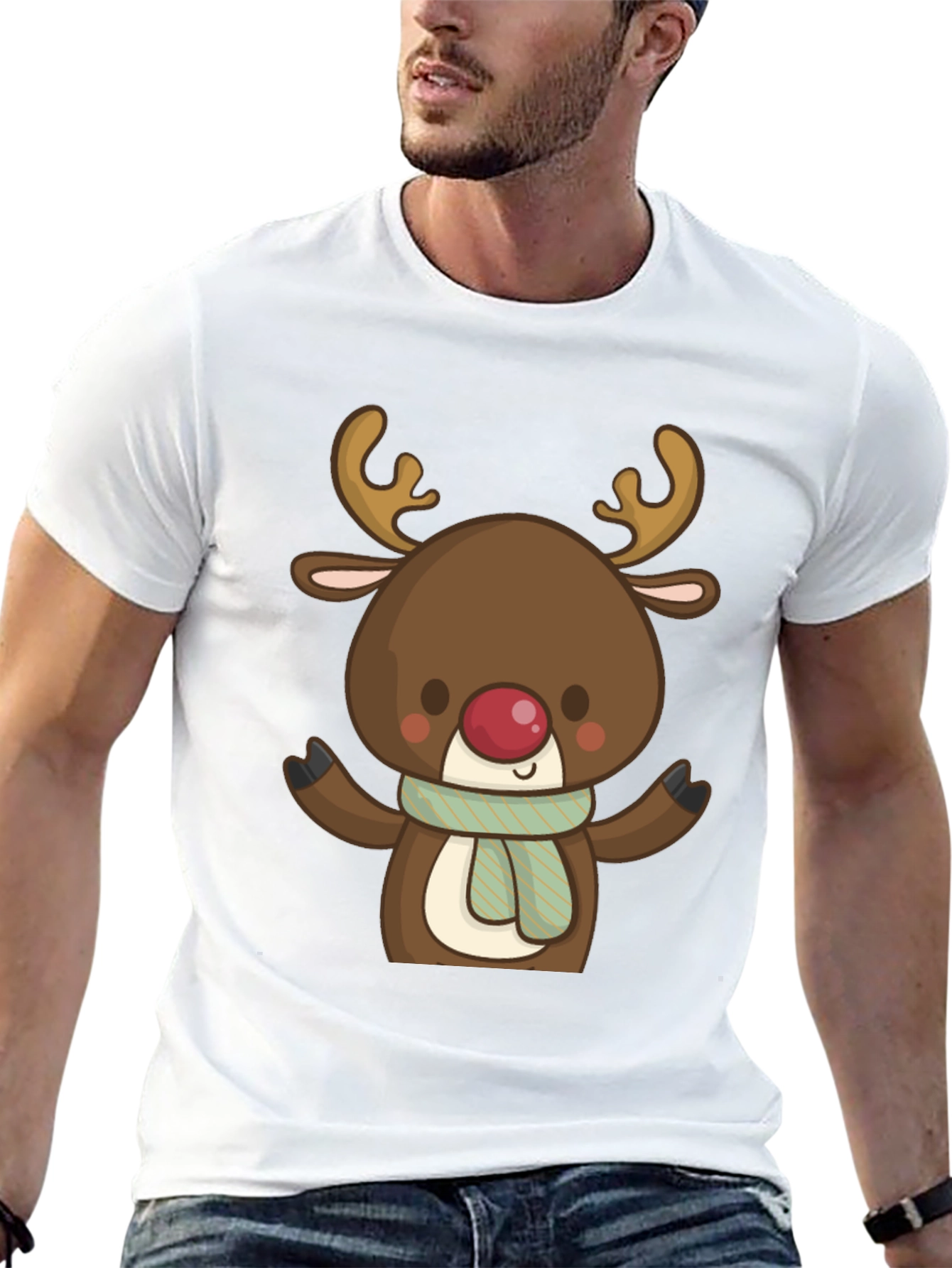 Reindeer Graphic Tee - Holiday Fun!