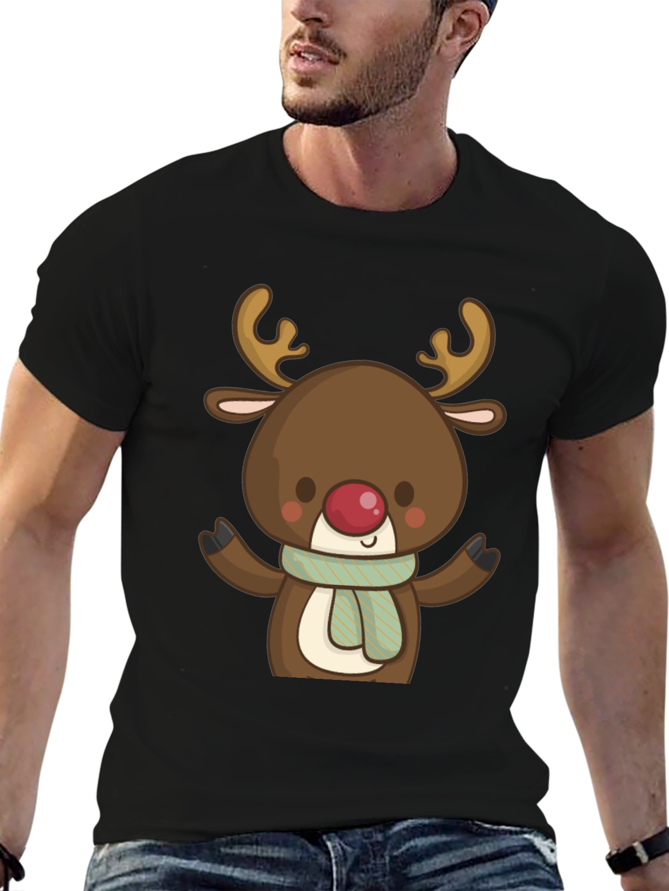 Reindeer Graphic Tee - Holiday Fun!