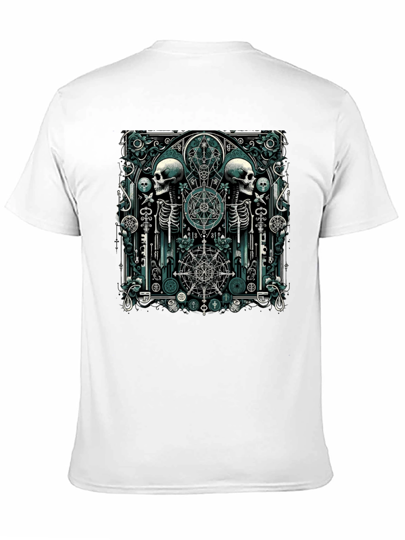Gothic Skeleton T-Shirt - Occult Design