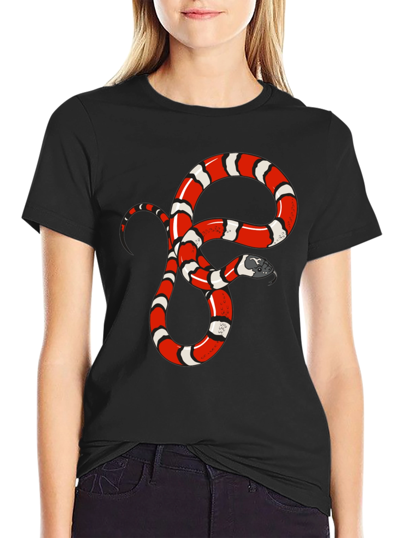 Snake Graphic Tee - Bold Reptile Design