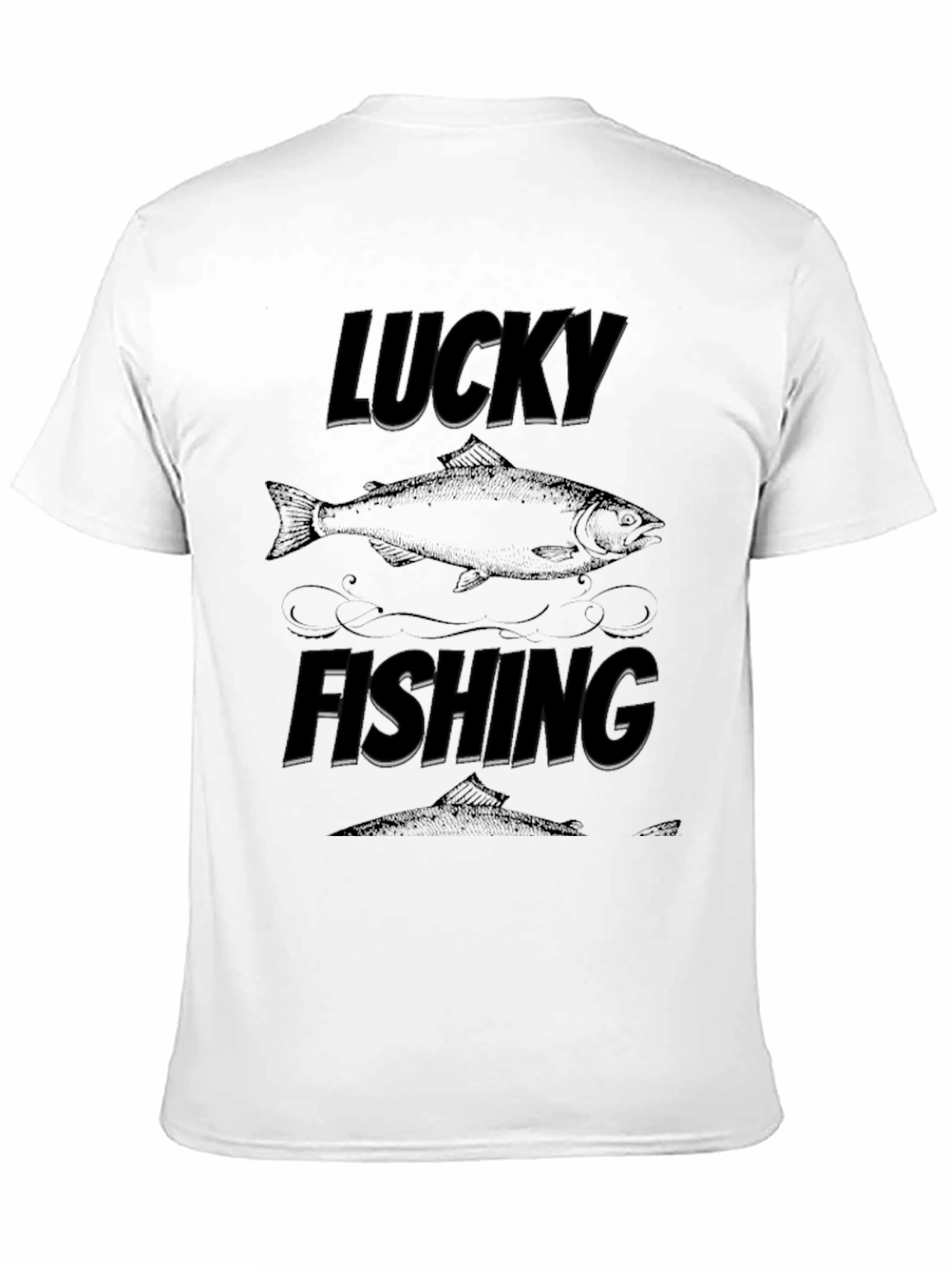 Lucky Fishing Graphic T-Shirt