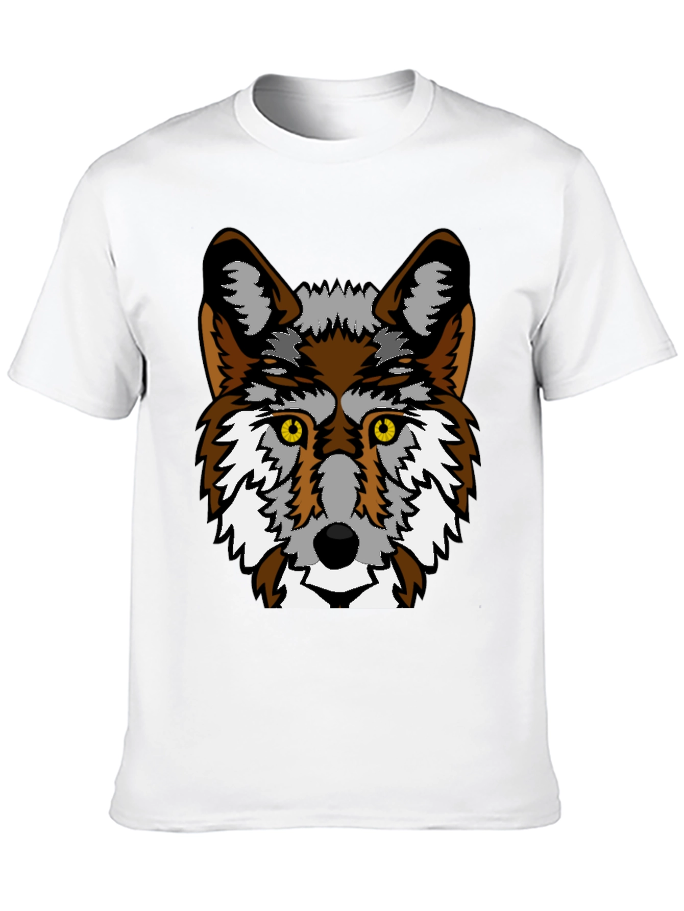Cool Wolf Graphic Black T-Shirt