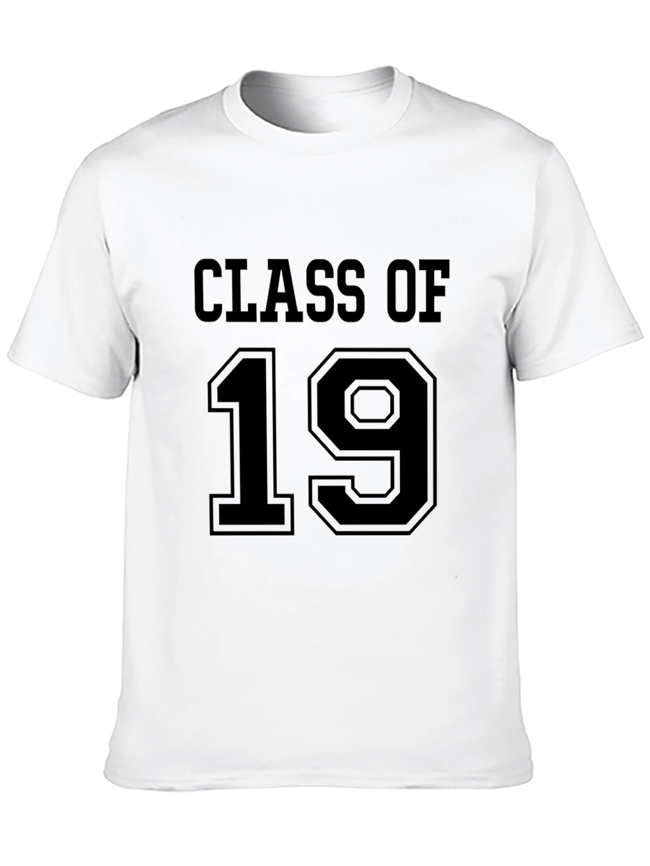 Class Of 19 Black Crew Neck T-Shirt