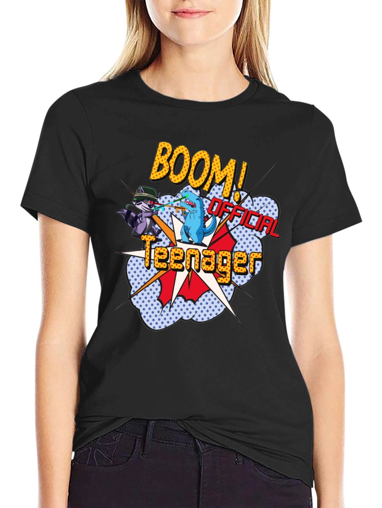 Official Teenager Comic Graphic T-Shirt