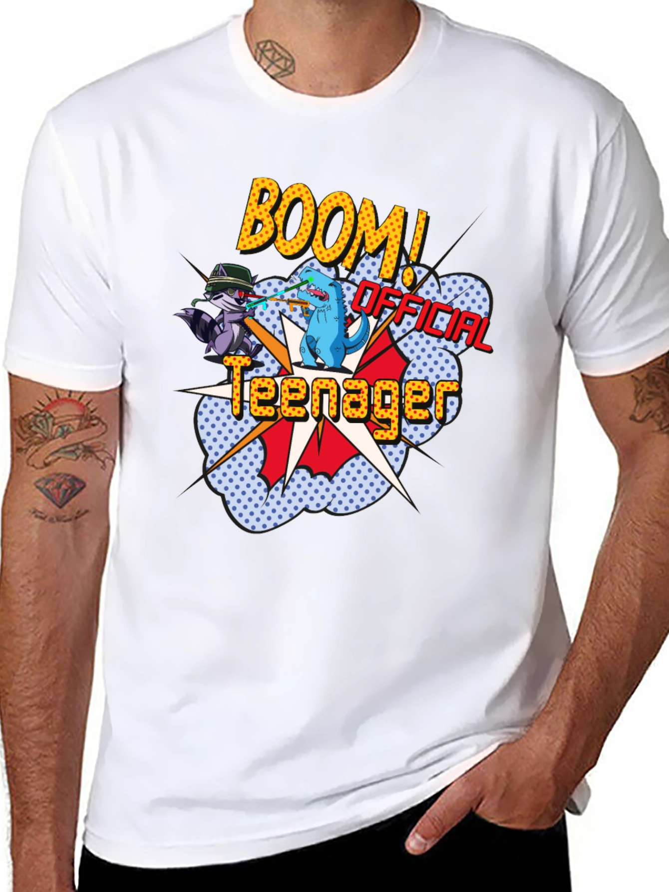 Official Teenager Comic Graphic T-Shirt