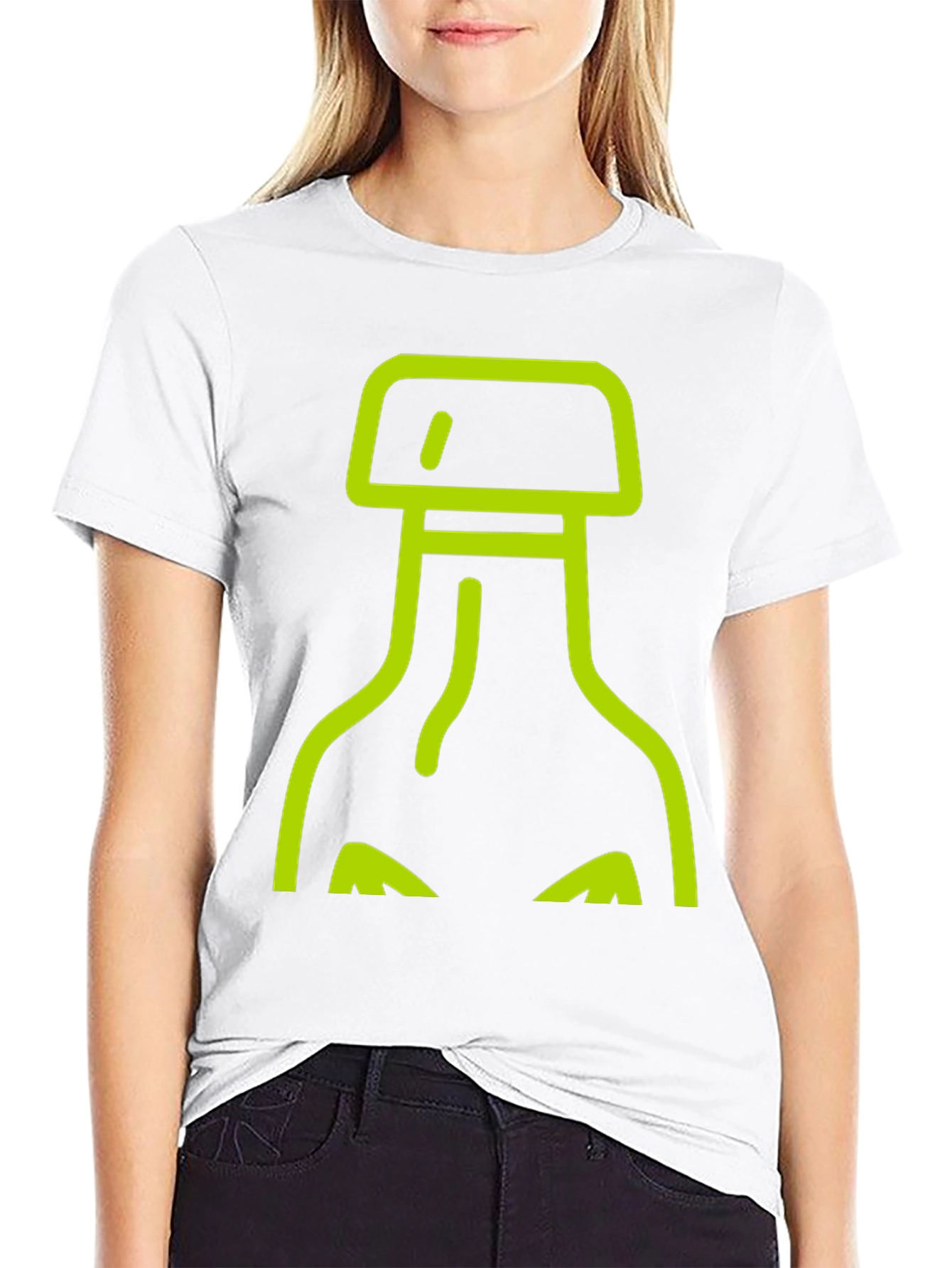 Abstract Bottle Graphic Tee - Black