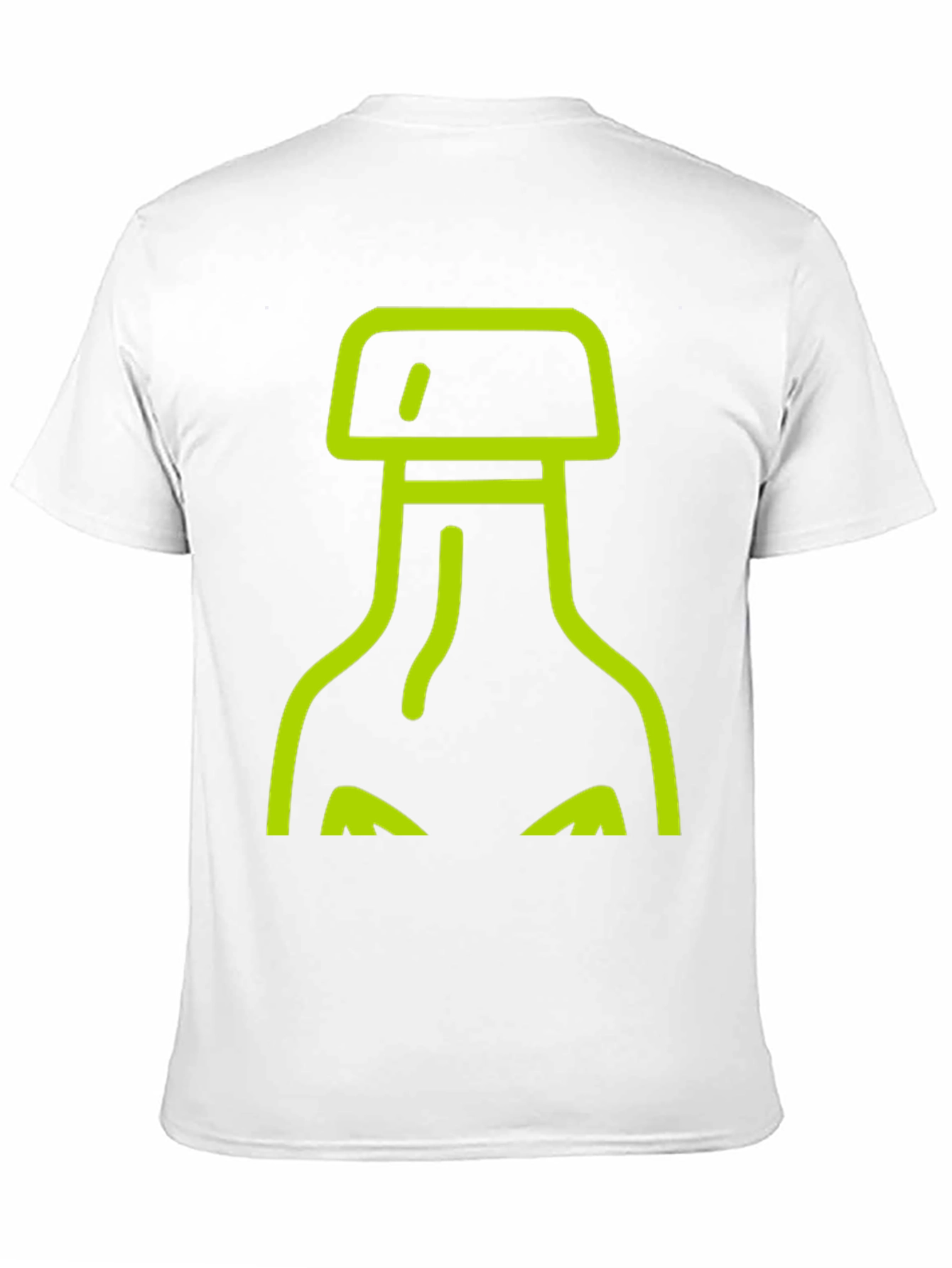 Abstract Bottle Graphic Tee - Black