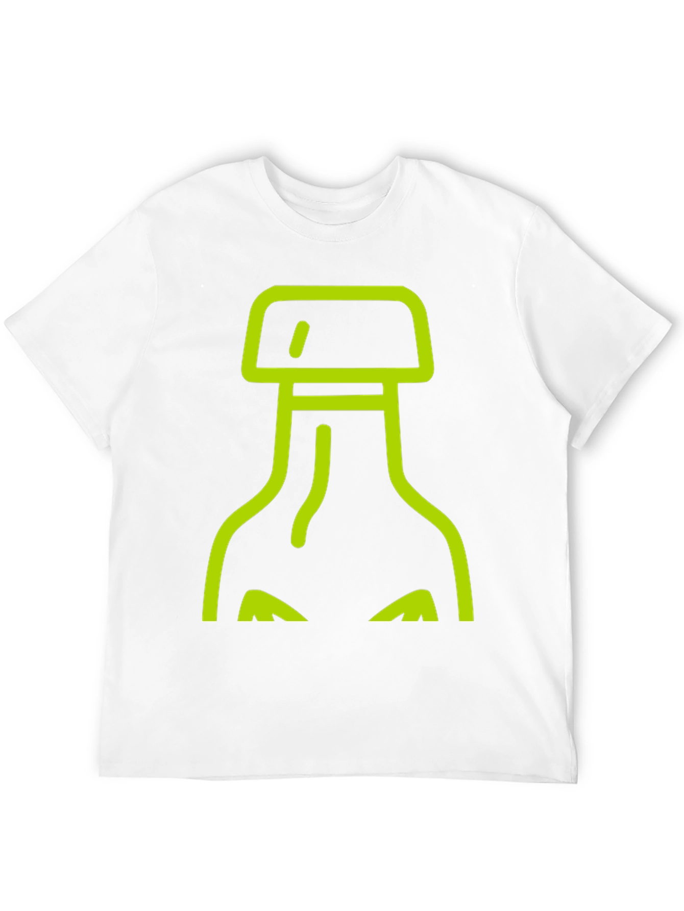 Abstract Bottle Graphic Tee - Black