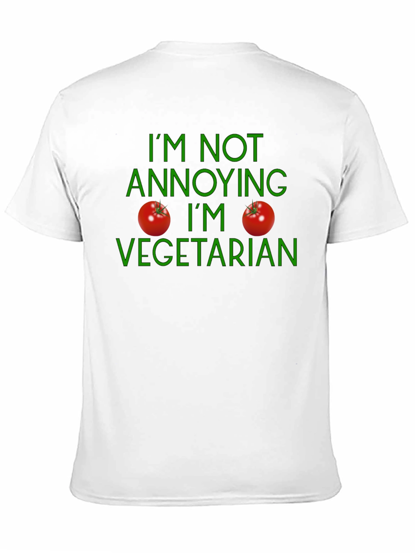 Vegetarian Statement T-Shirt - Soft Cotton Casual Wear