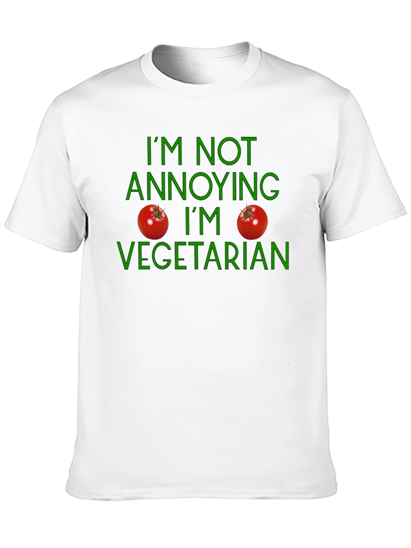 Vegetarian Statement T-Shirt - Soft Cotton Casual Wear