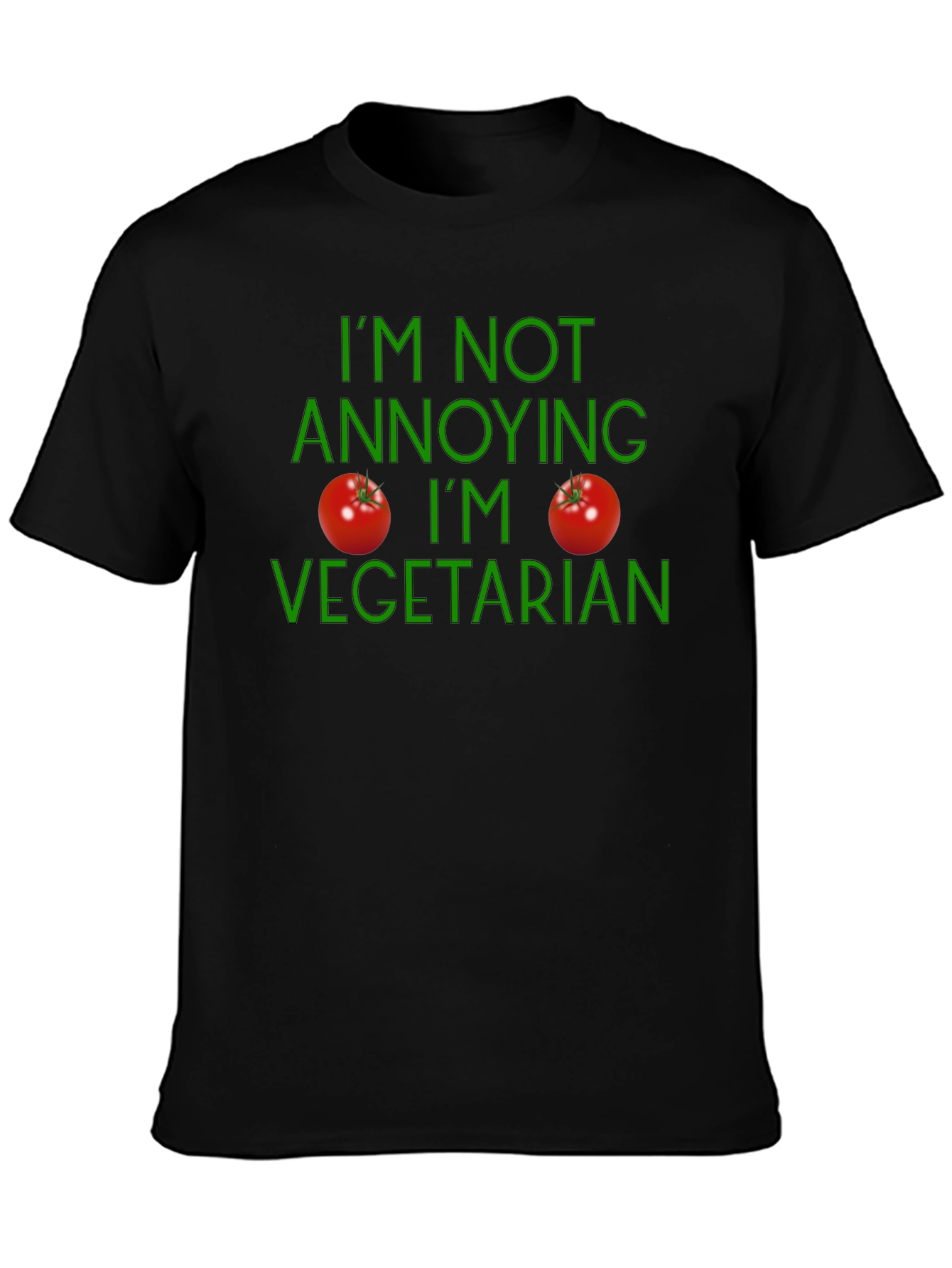 Vegetarian Statement T-Shirt - Soft Cotton Casual Wear